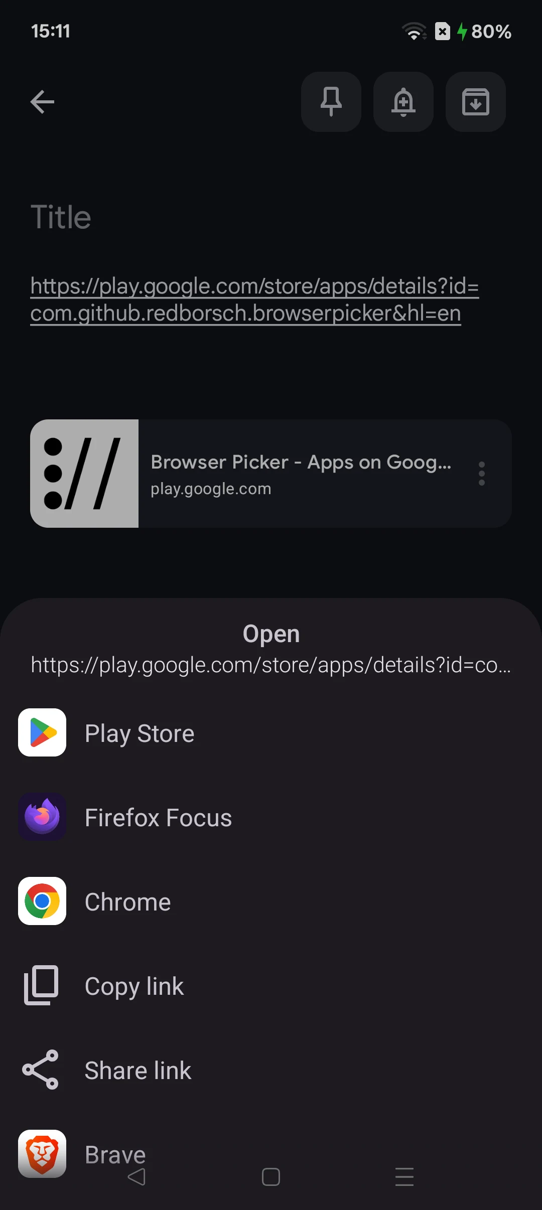 Browser Picker screenshot