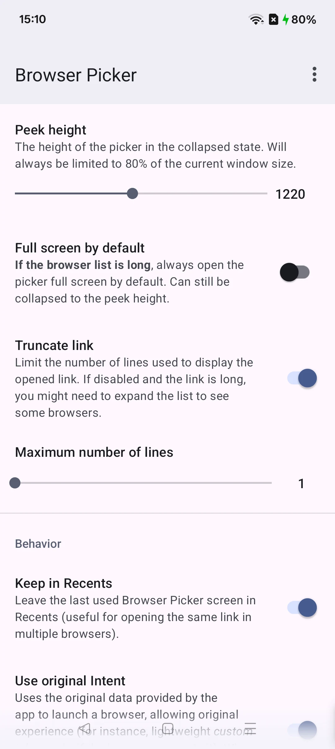 Browser Picker screenshot