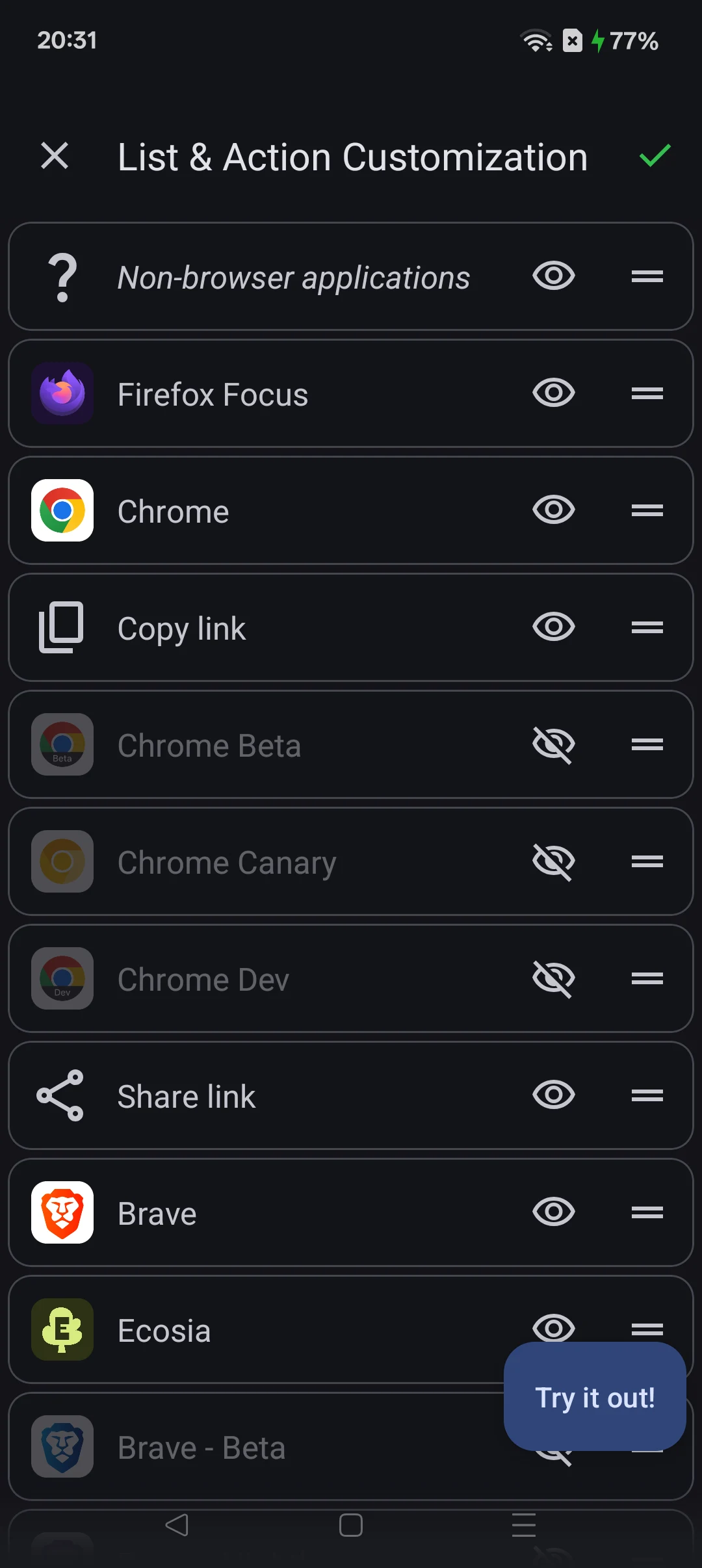 Browser Picker screenshot