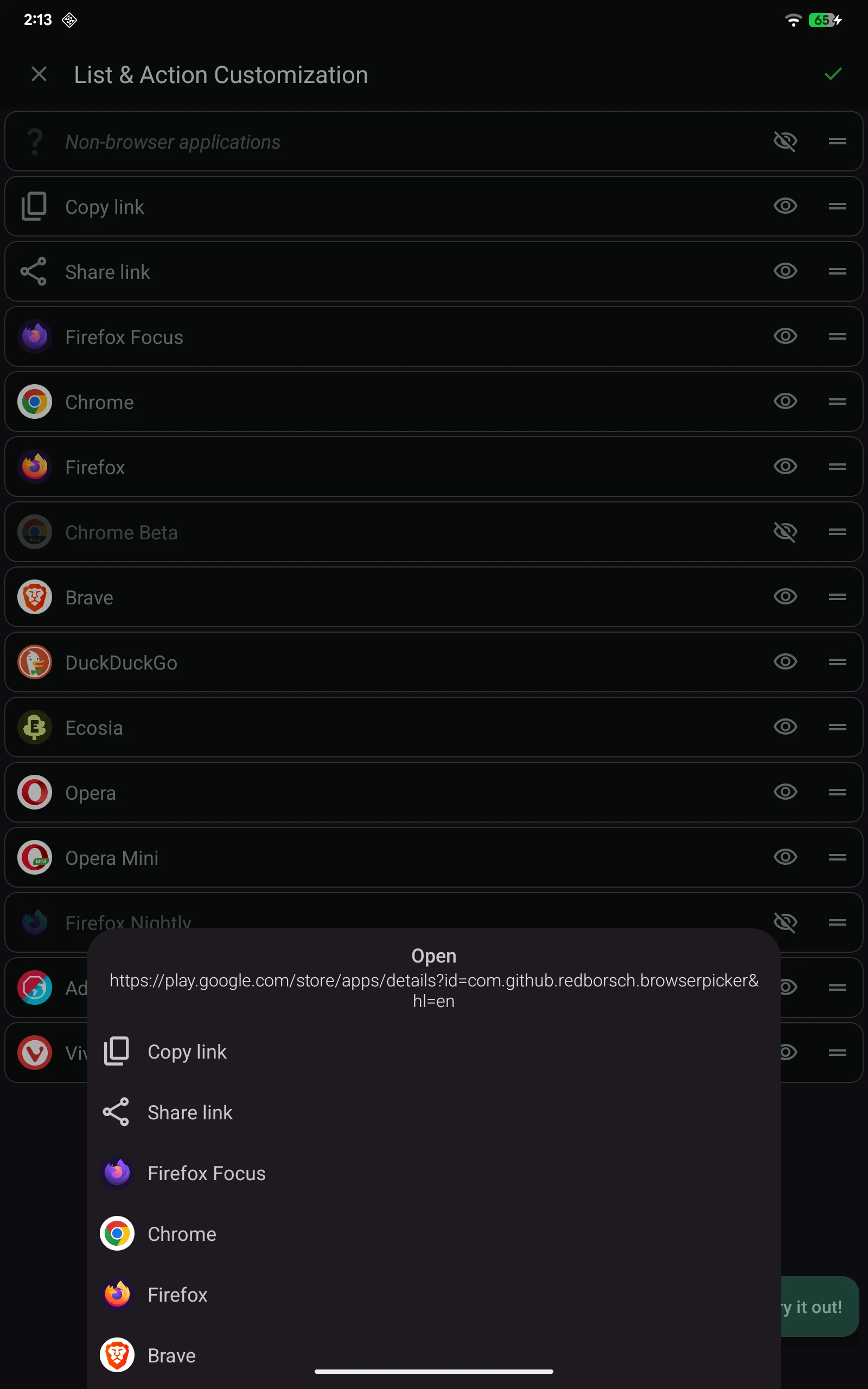 Browser Picker screenshot