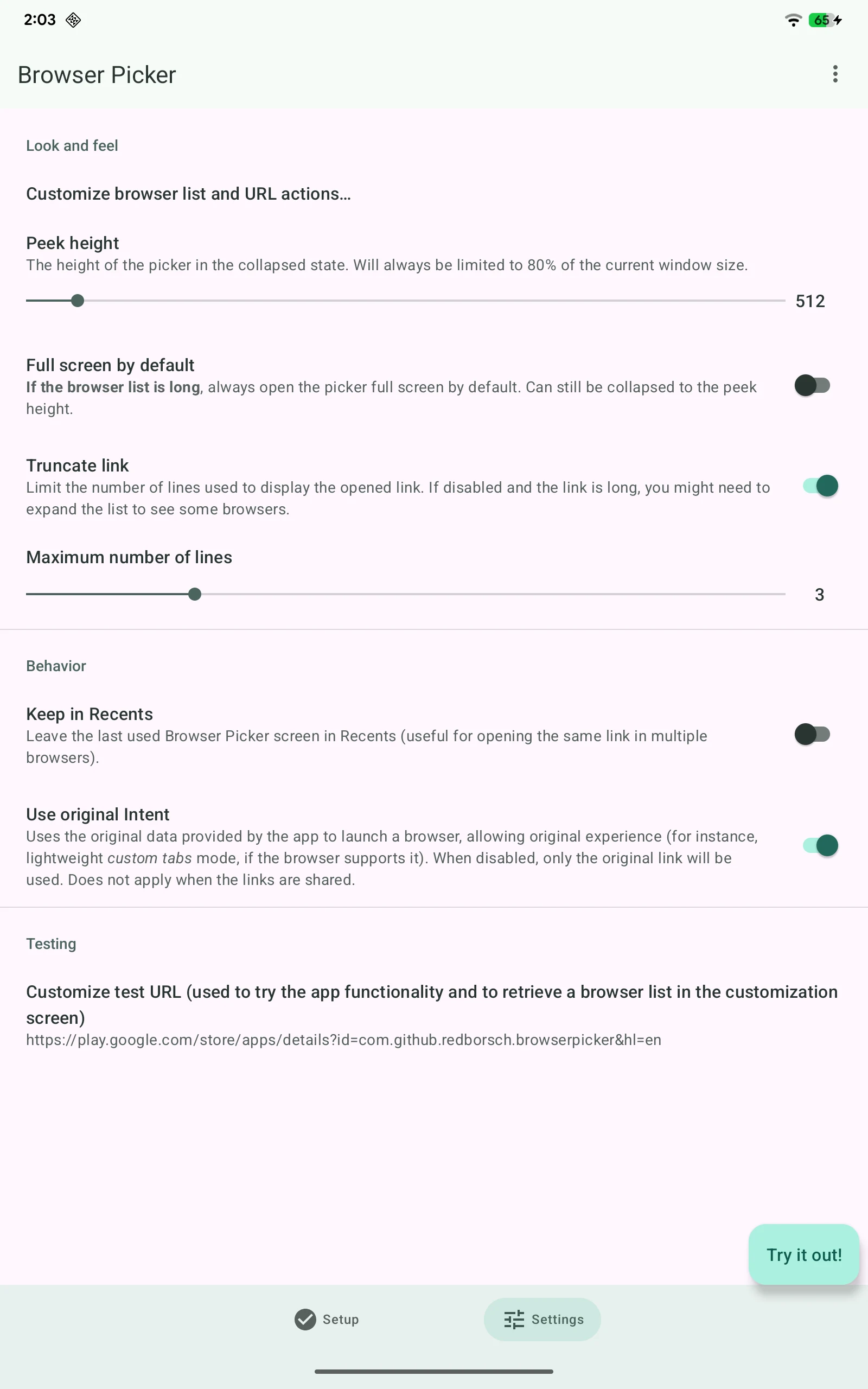 Browser Picker screenshot