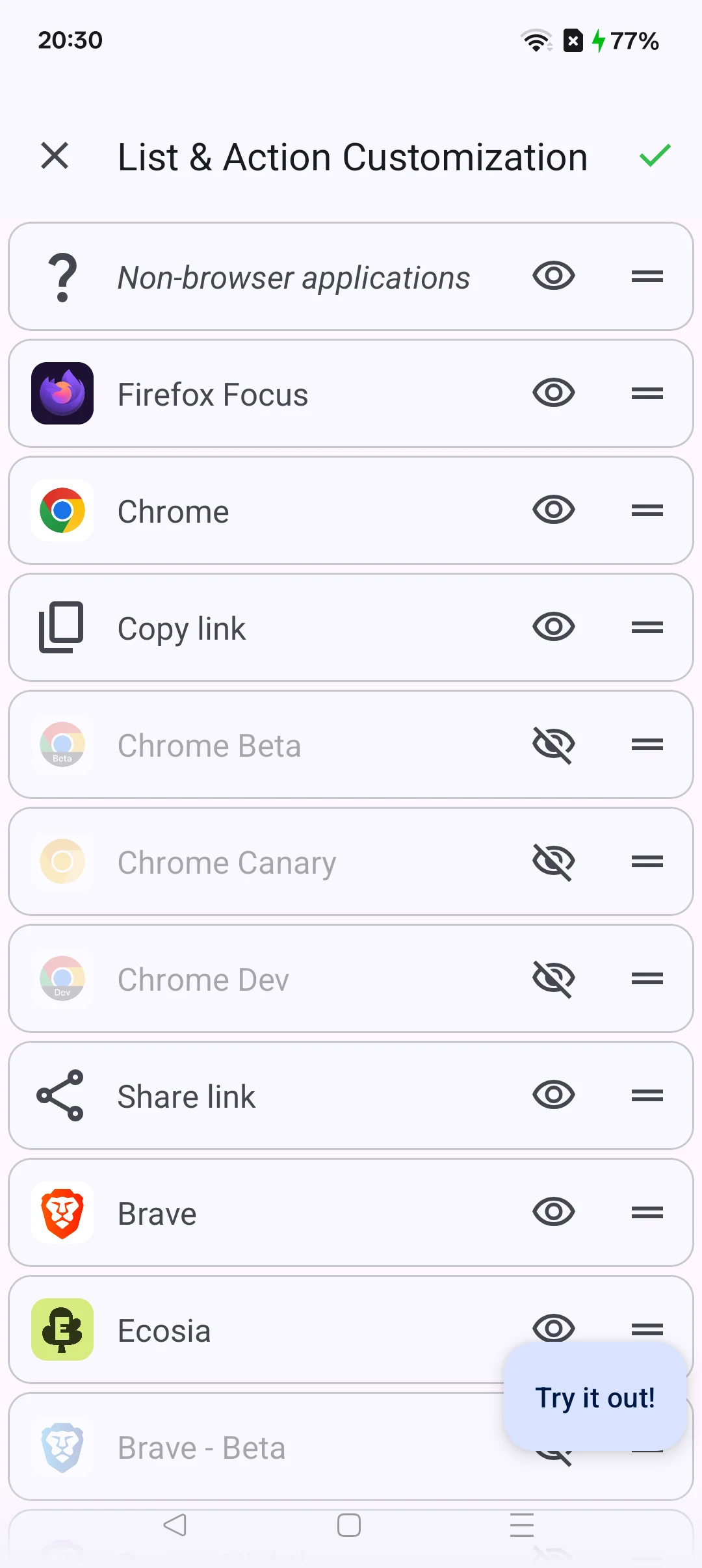 Browser Picker screenshot