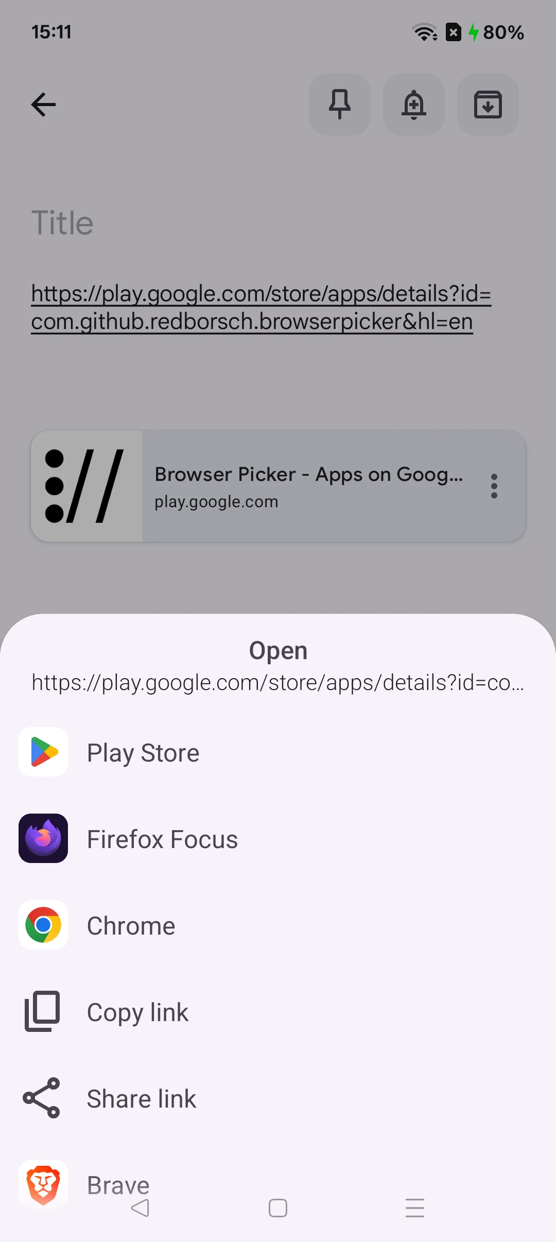 Browser Picker screenshot