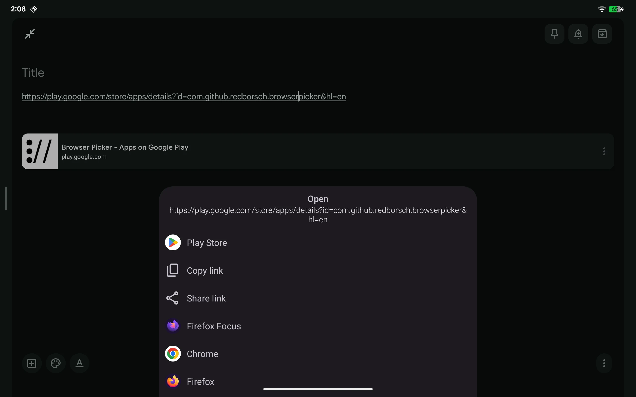 Browser Picker screenshot